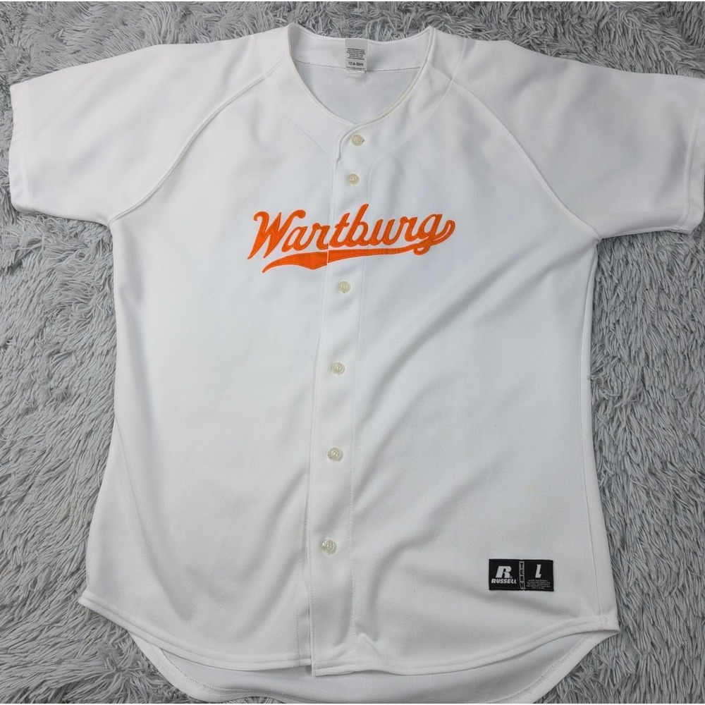 Wartburg Shirt Mens L White Baseball Jersey College University Athletic